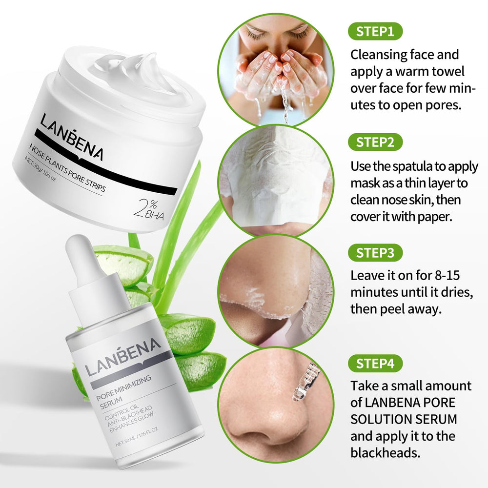 LANBENA aloe vera enriched formula highlight on bottle