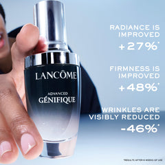 Lancôme Génifique: empaque elegante para el ritual diario.