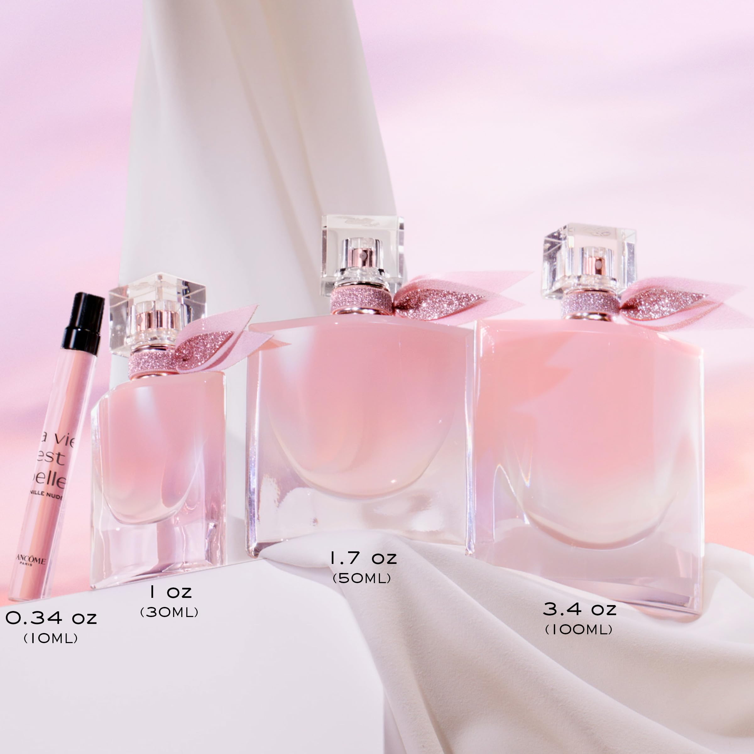 Lancôme La Vie Est Belle Vanilla Nude frasco-vidrio: acabado transparente y luminoso
