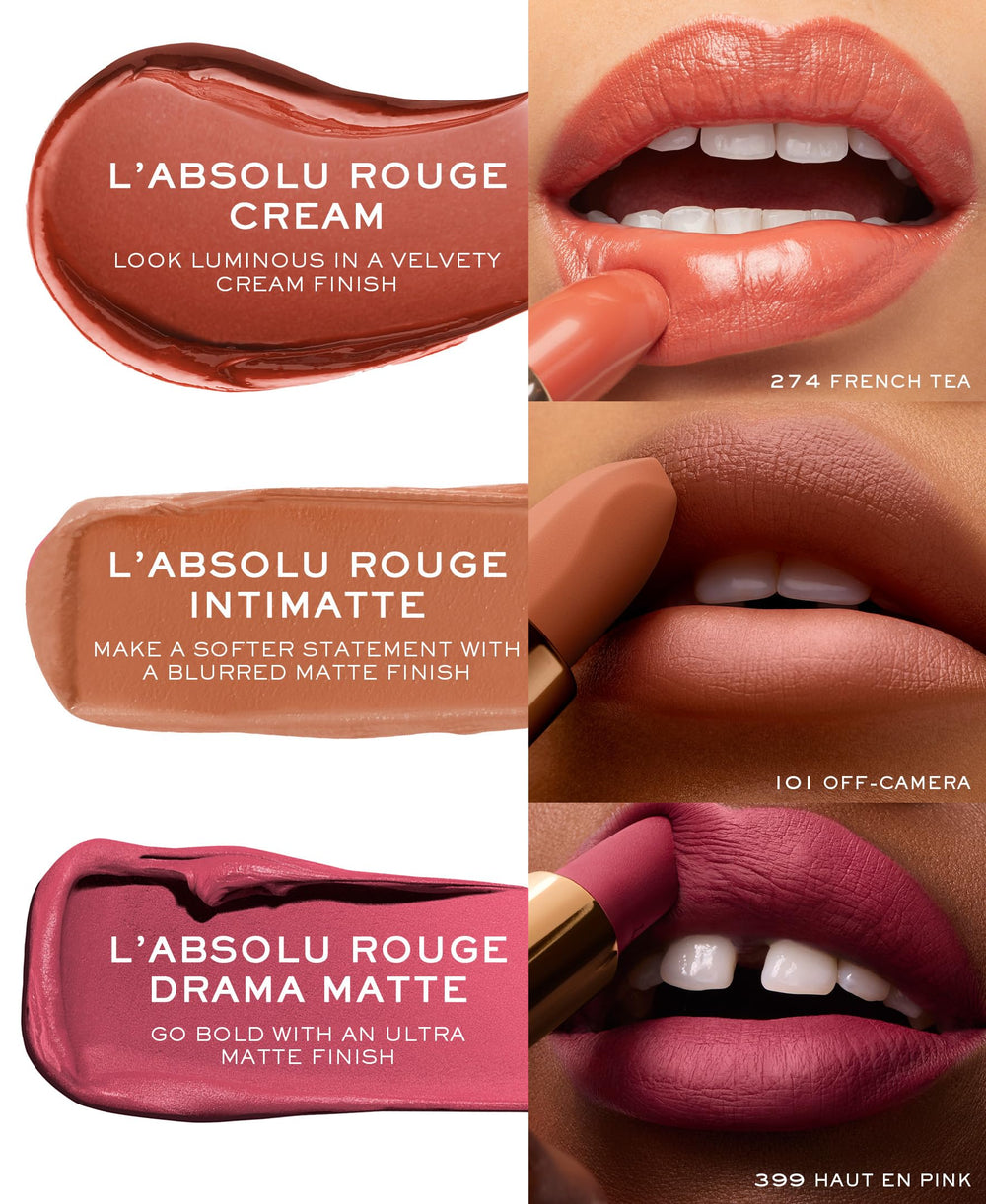 Lancôme L'Absolu Rouge, nutrición para labios gracias a bálsamo rosa.