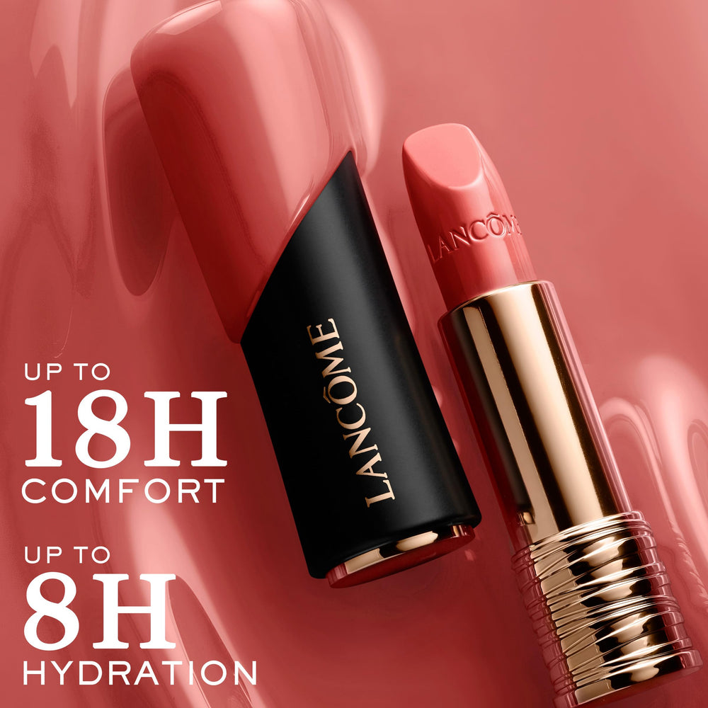 Hydratation renforcée par baume à la rose et hyaluronique par Lancôme.