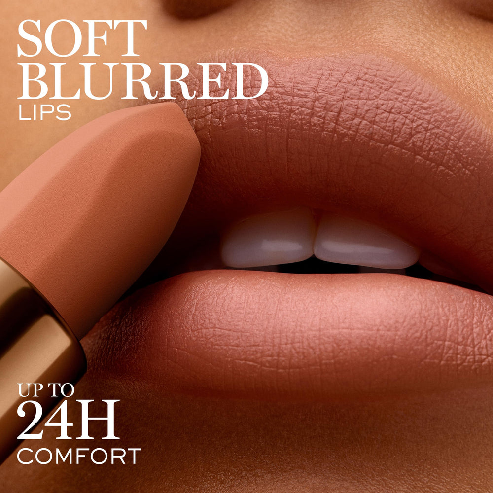 Lancôme L'Absolu Rouge Intimatte, capuchon élégant et bullet pour une application précise.
