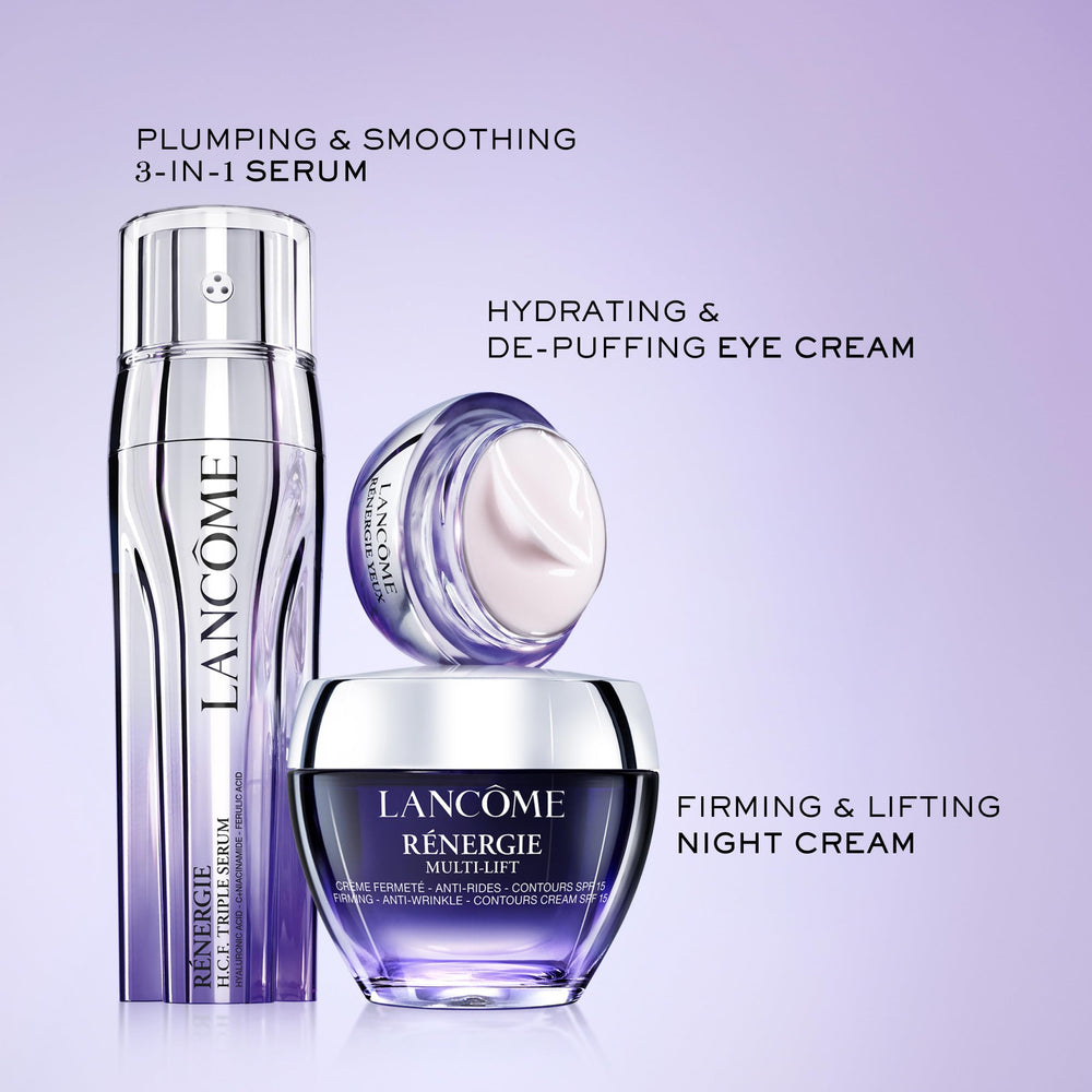 Piel hidratada con Lancôme Rénergie Lift Multi-Action tras la noche