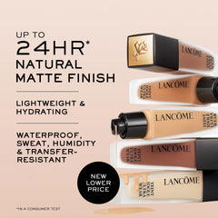 Lancôme Teint Idole Natural Matte: tapa negra y empaque moderno para uso diario.