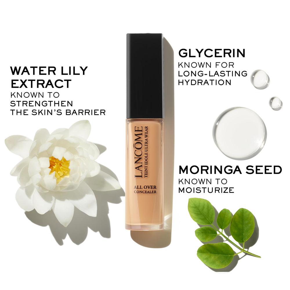  Lancôme Teint Idole Ultra Wear añade iluminación suave sin brillo fuerte.