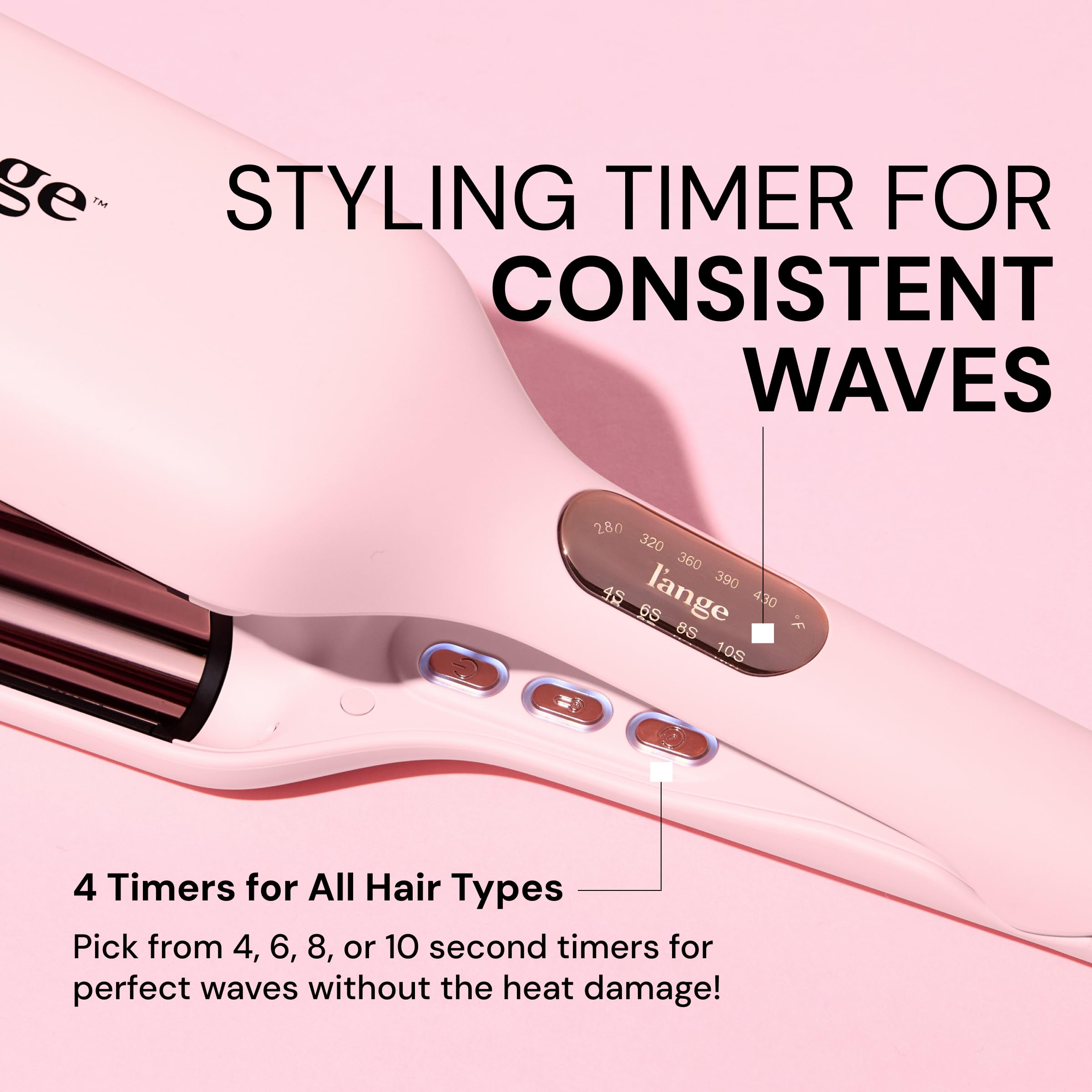 Rizador SculptWaver de L'ANGE HAIR ideal para uso diario y acabado suave.