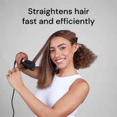 L'ANGE HAIR Smooth-It usa iones negativos para frizz reducido y brillo.
