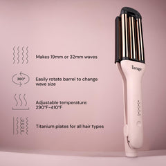 VersaWaver de L'ANGE con ondas de 19 mm para rizos definidos
