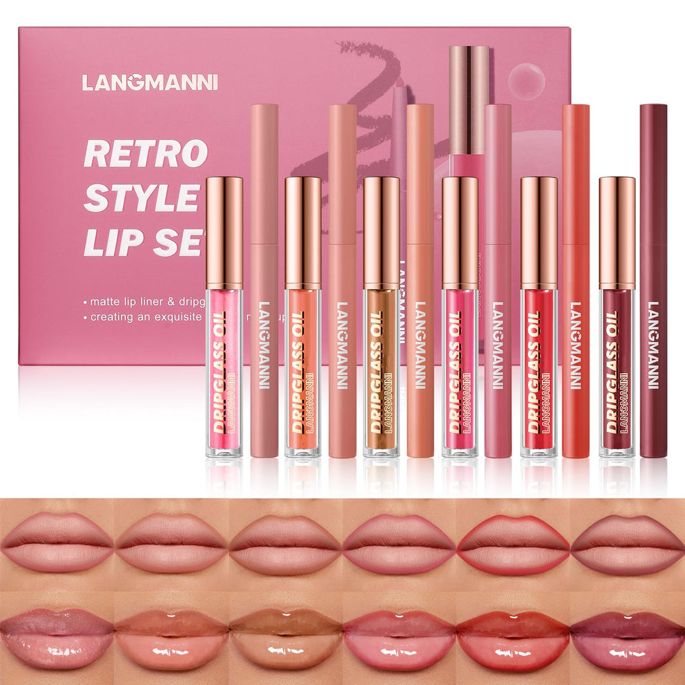 Langmanni delineador-labios-mate-6-tonos ofrece definición duradera para trazos precisos.