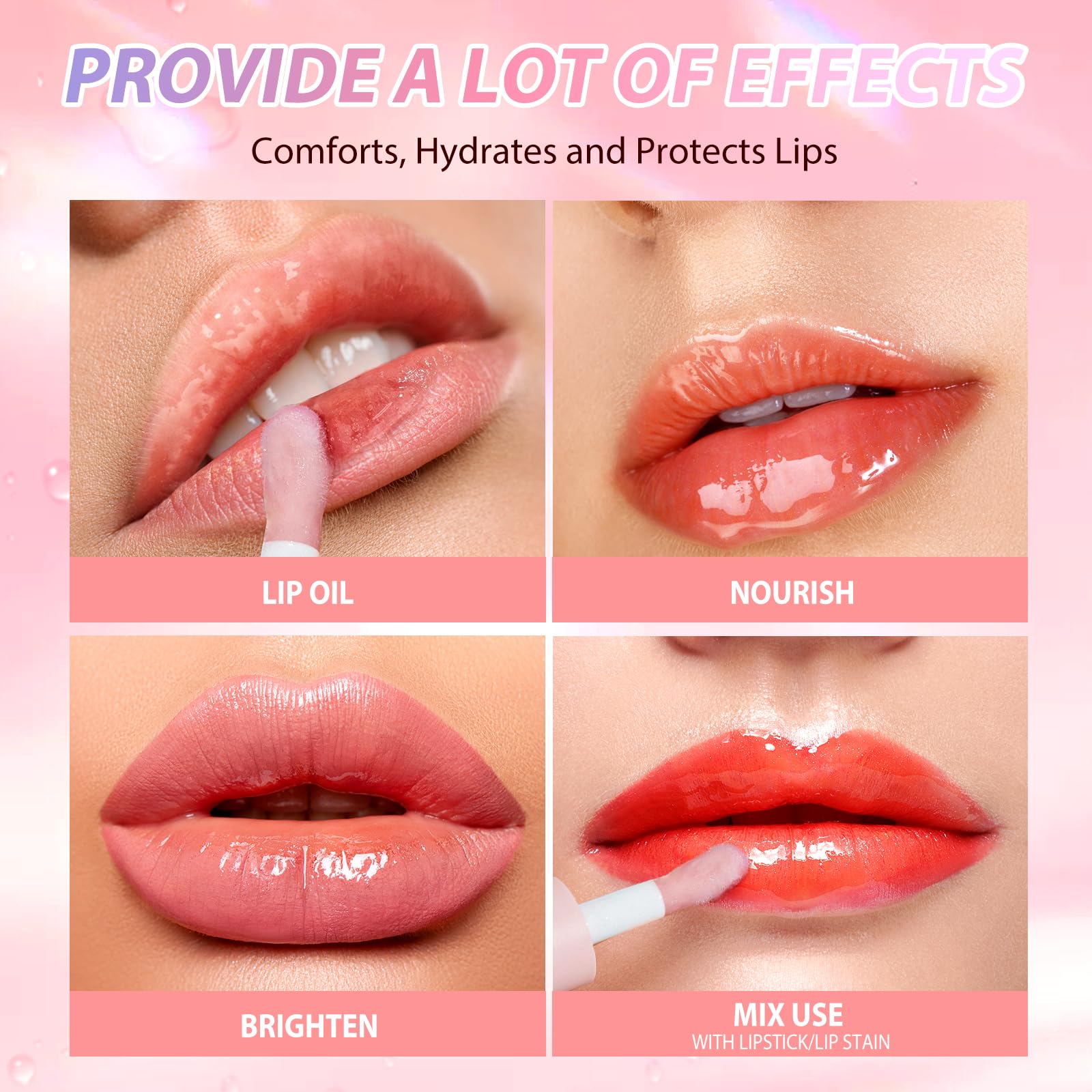 Nutrición para labios con Langmanni que mantiene labios suaves.