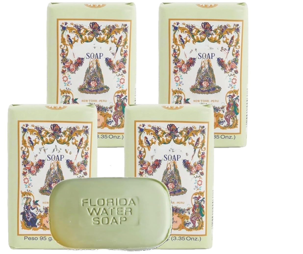 Lanman y Kemp Jabón de Tocador Agua de Florida aroma refrescante para el cuidado diario