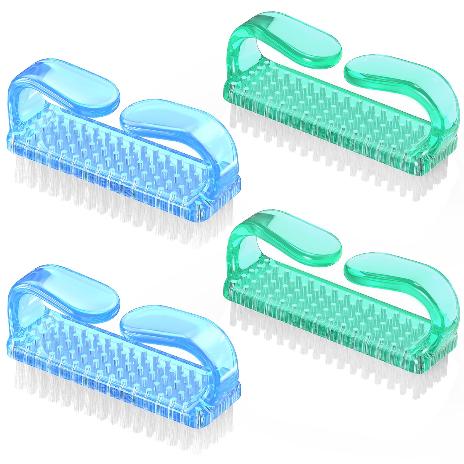 Larbois cepillos para uñas con mango ergonómico, cómodo para sujetar.