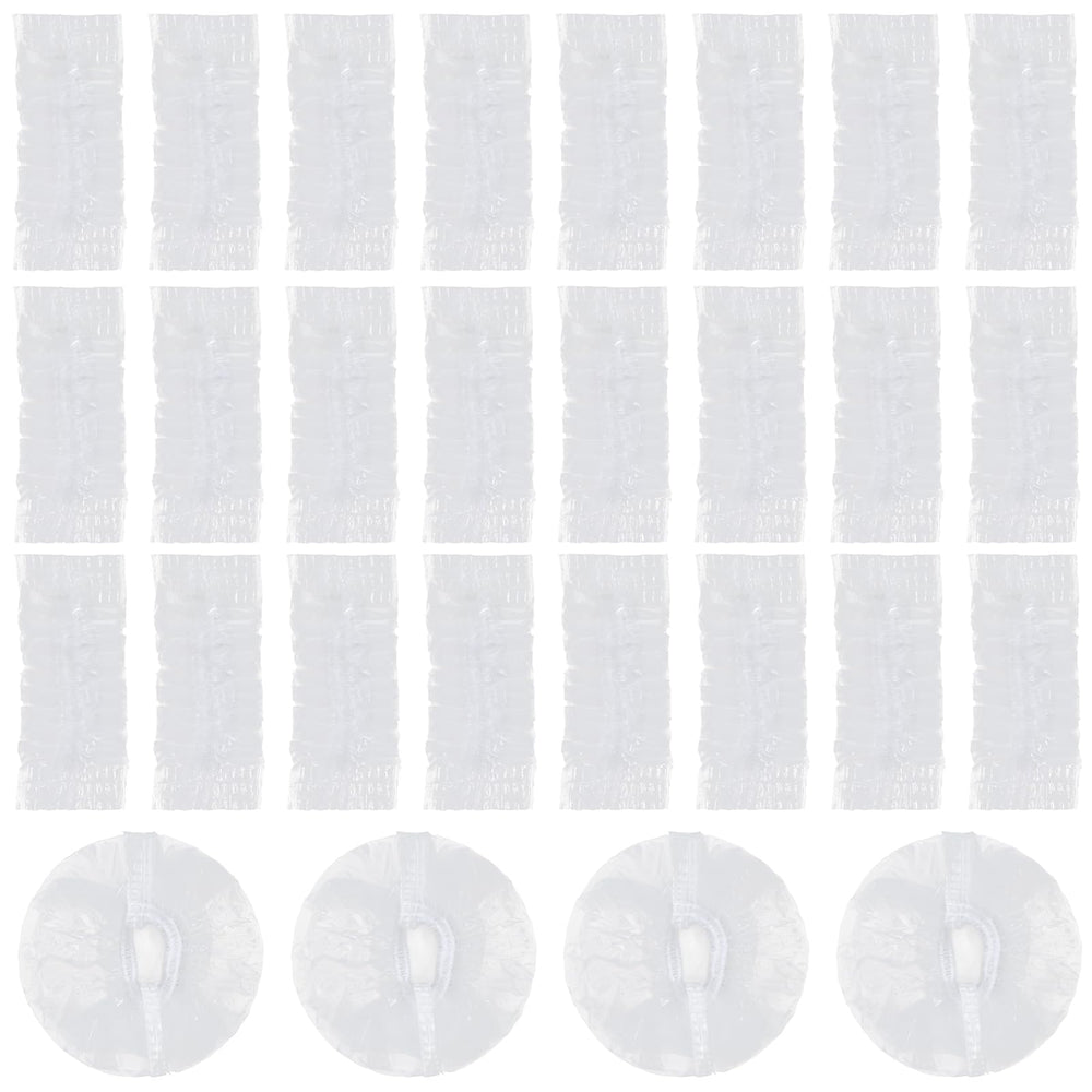 Larrel cubiertas de orejas desechables para ducha, protección impermeable durante el baño