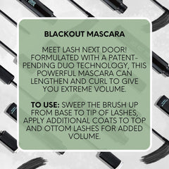 Lash Next Door Mascara sin grumos para una aplicación suave y uniforme.