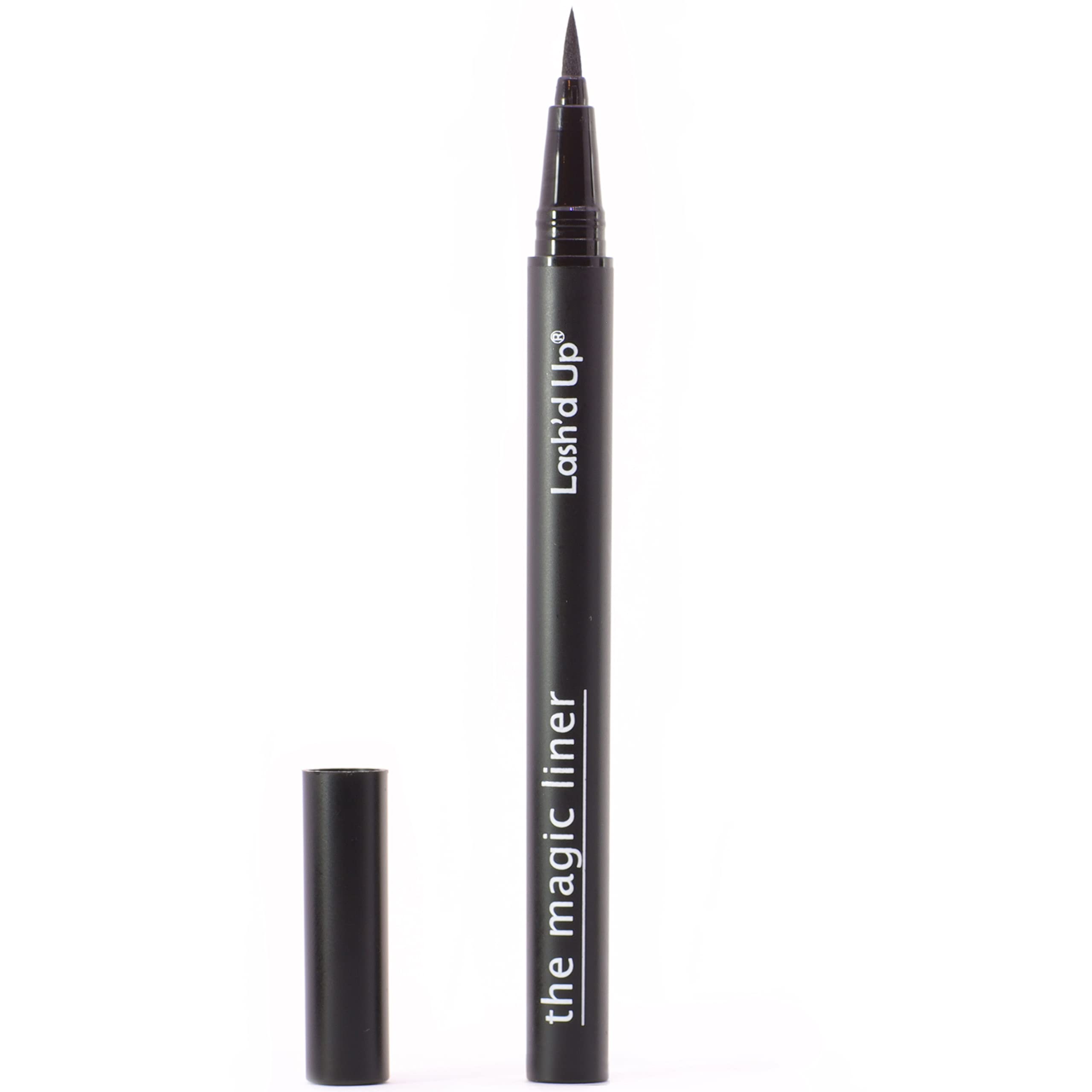 Lash'd Up botella híbrida negro para fijar pestañas con precisión.