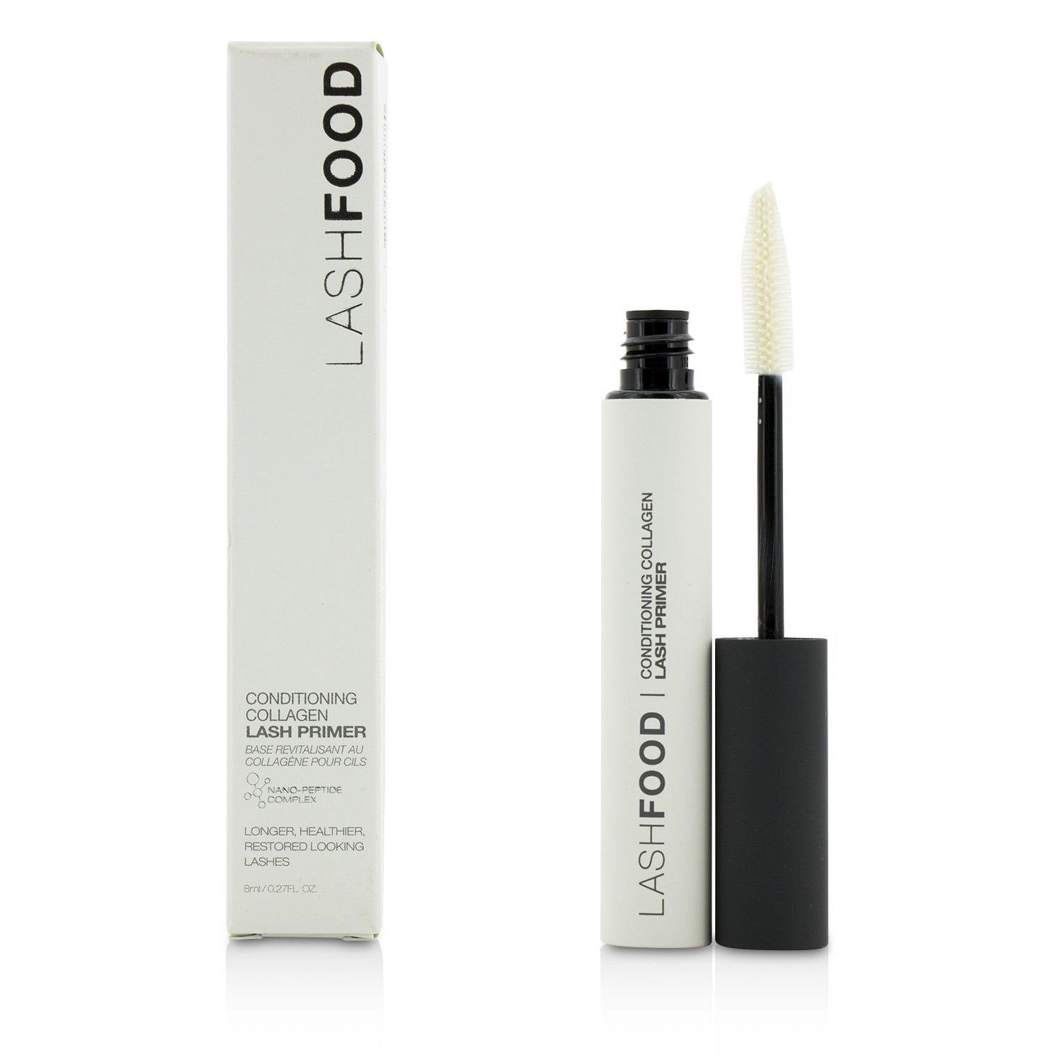 LashFood primer de fibra con colágeno para extender y dar volumen a las pestañas.