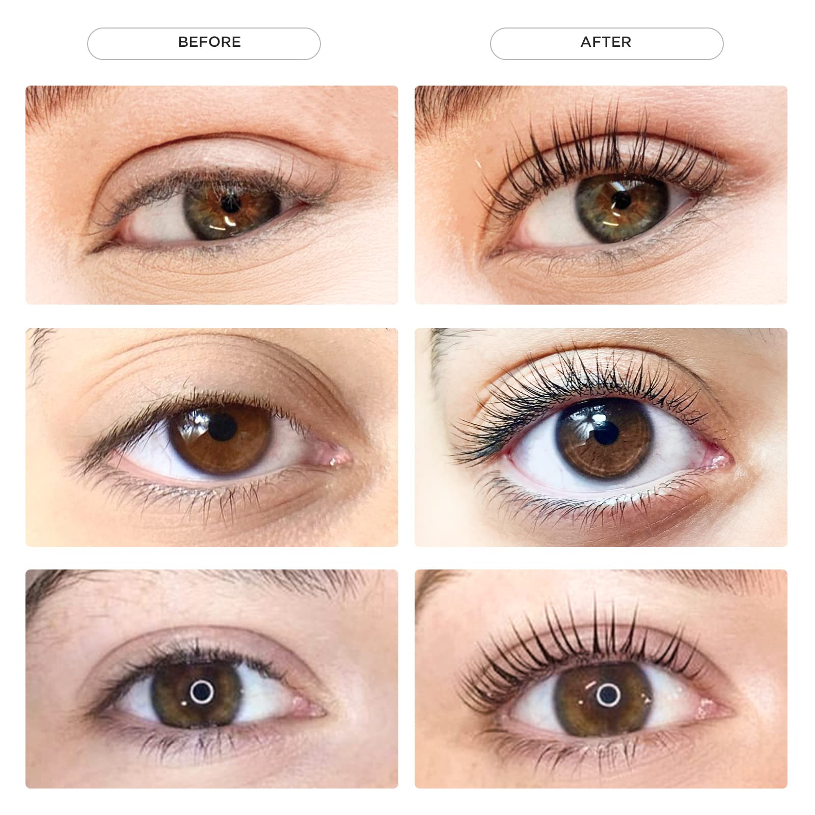 LASHVIEW cepillos para rimel, acabado y separación de pestañas.