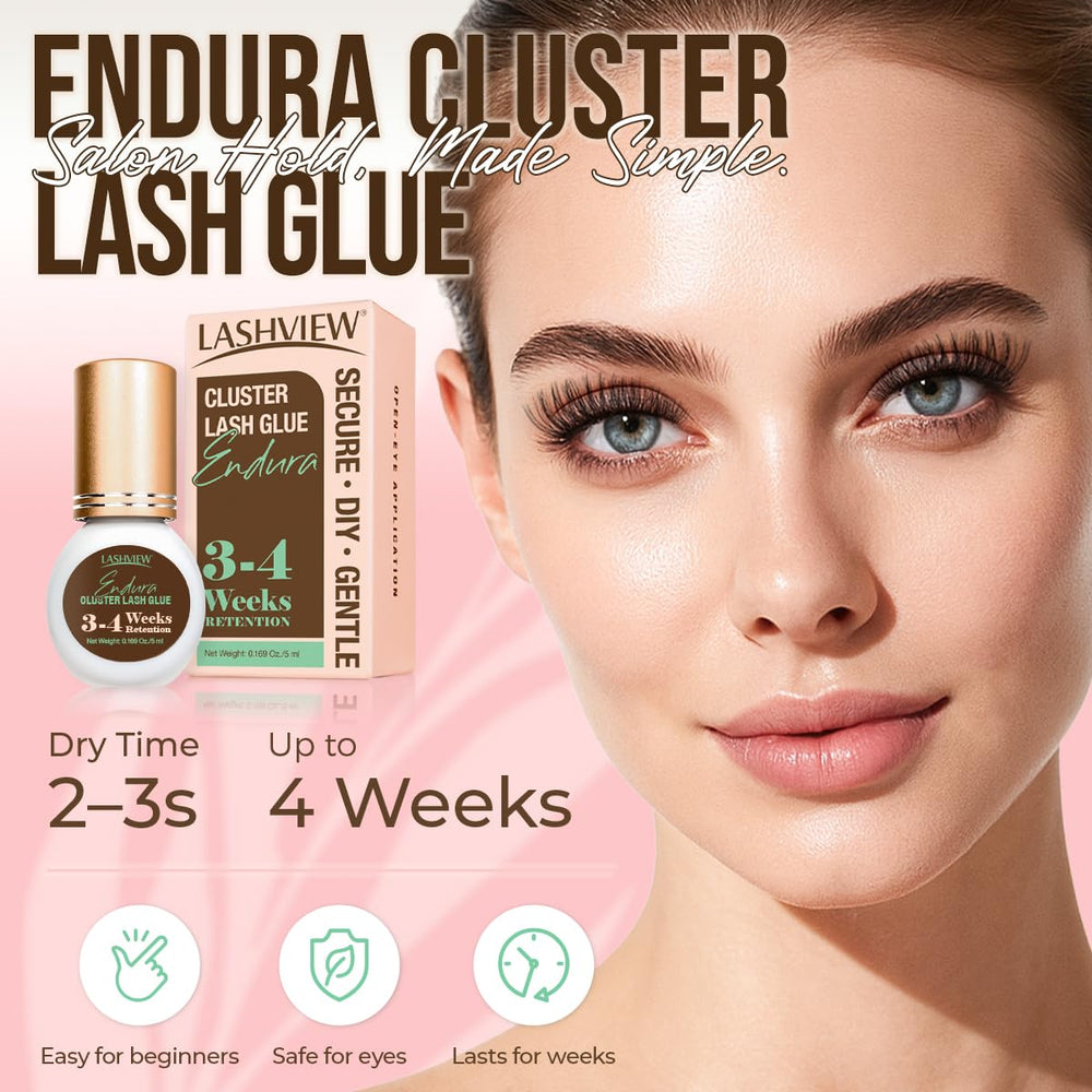 LASHVIEW latex-free formula bottle emphasizes gentle, irritation-free wear.