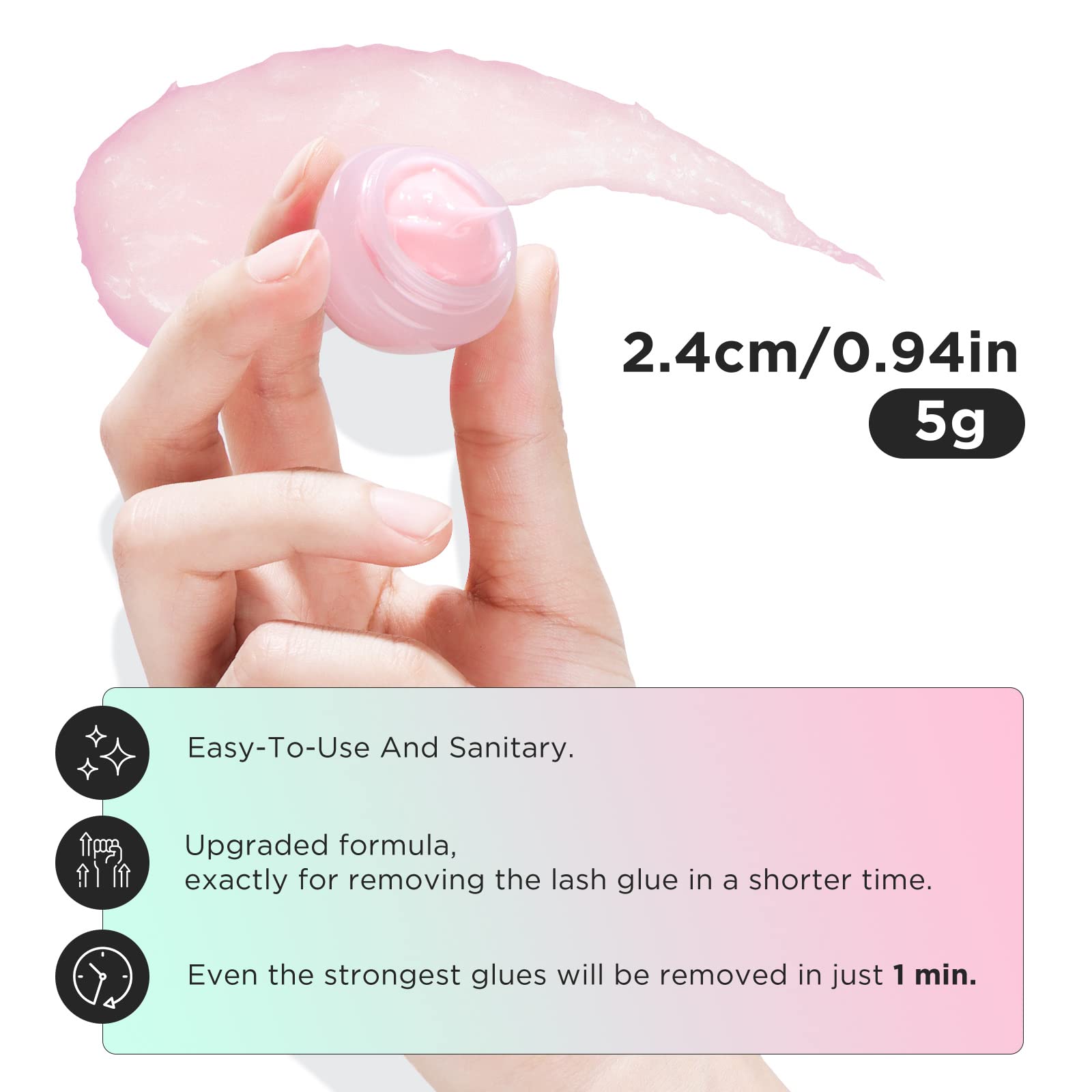 LASHVIEW remover profesional para salón, aplicación precisa