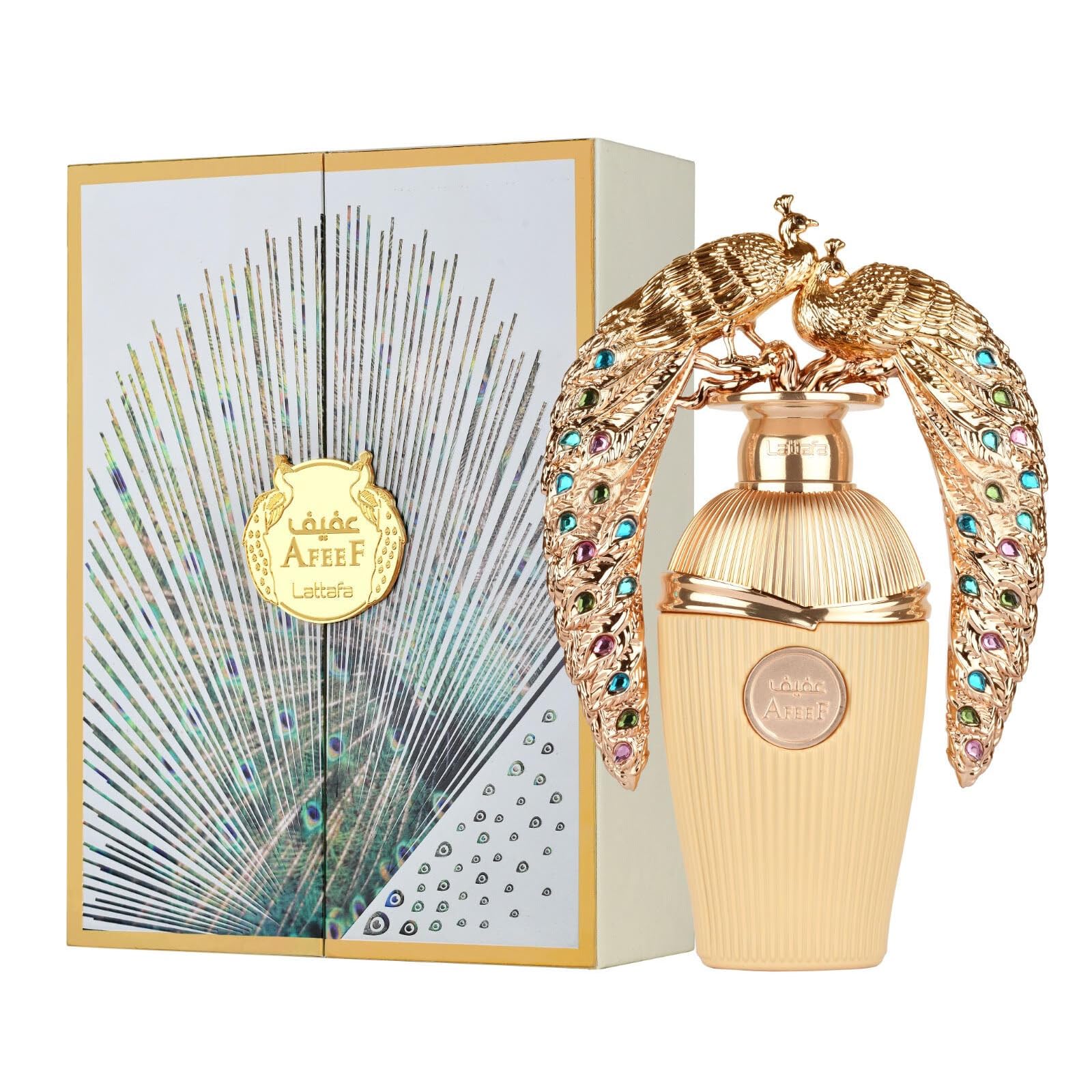 Lattafa Afeef, detalle de empaque elegante para regalo.