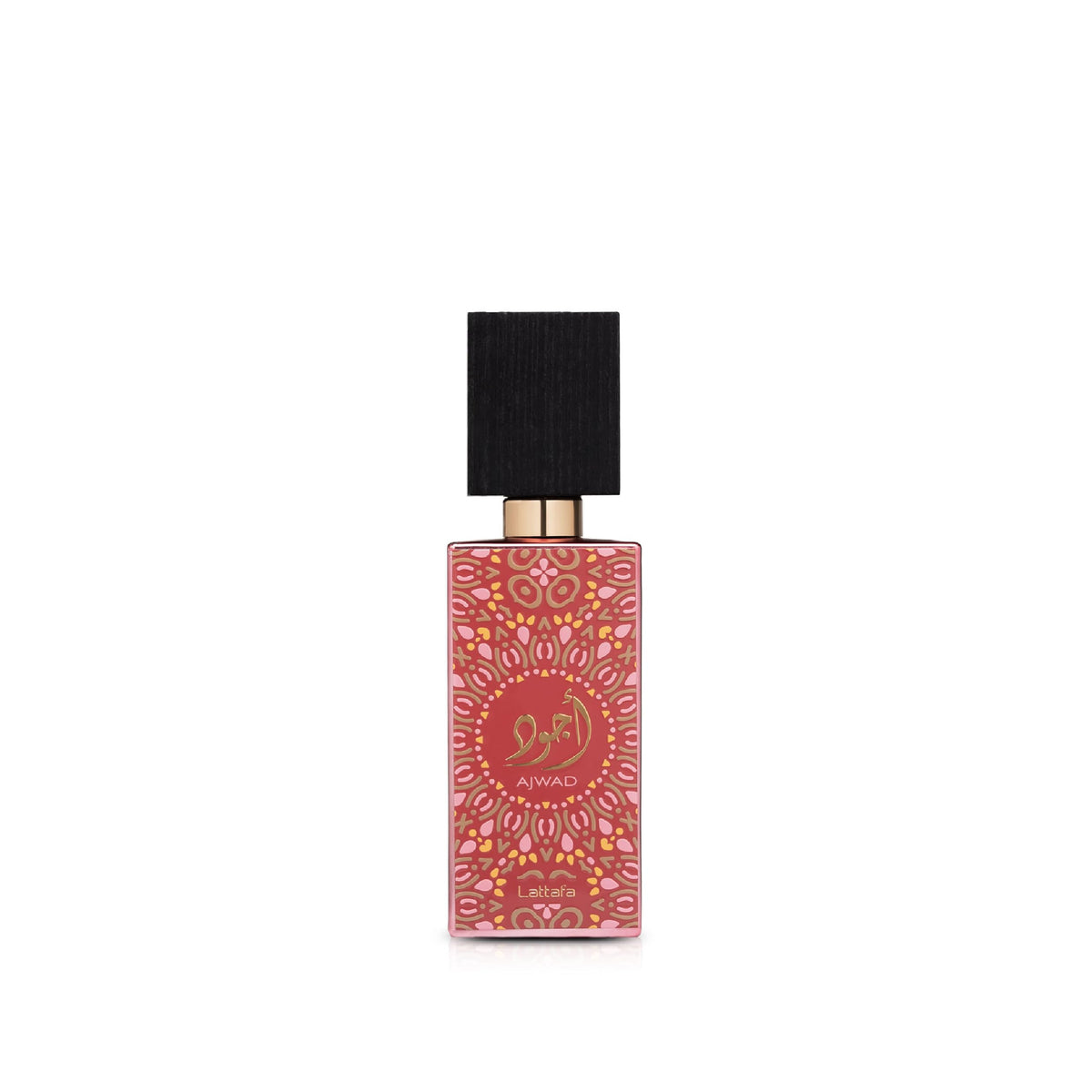 Lattafa Ajwad Pink To Pink: botella elegante para ocasiones especiales.