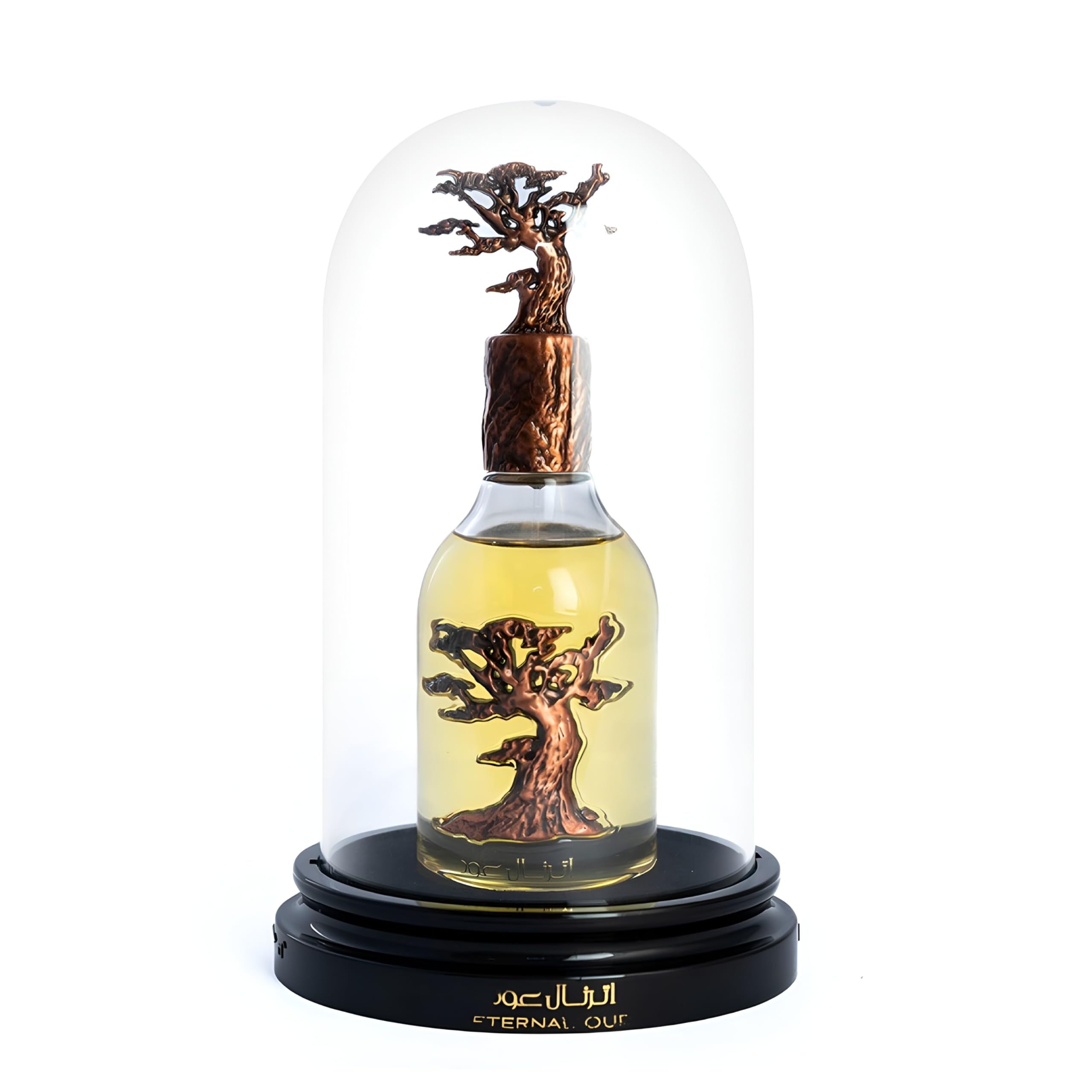 Lattafa Eternal Oud middle notes heliotrope and orchid reveal refined florals.