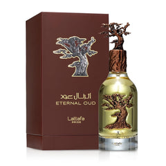 Lattafa Eternal Oud top notes plum and grapefruit hint a bold opening.