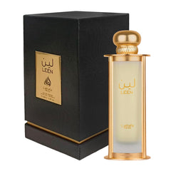 Lattafa Leen EDP, botella frontal, estilo unisex para cualquier ocasión