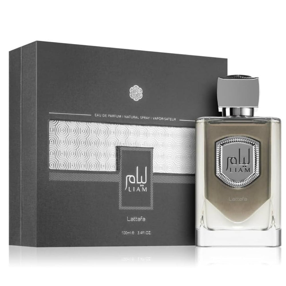 Lattafa Liam Grey: botella elegante para destacar en cualquier ocasión
