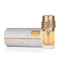 Empaque elegante de Lattafa Musamam White Intense listo para regalo