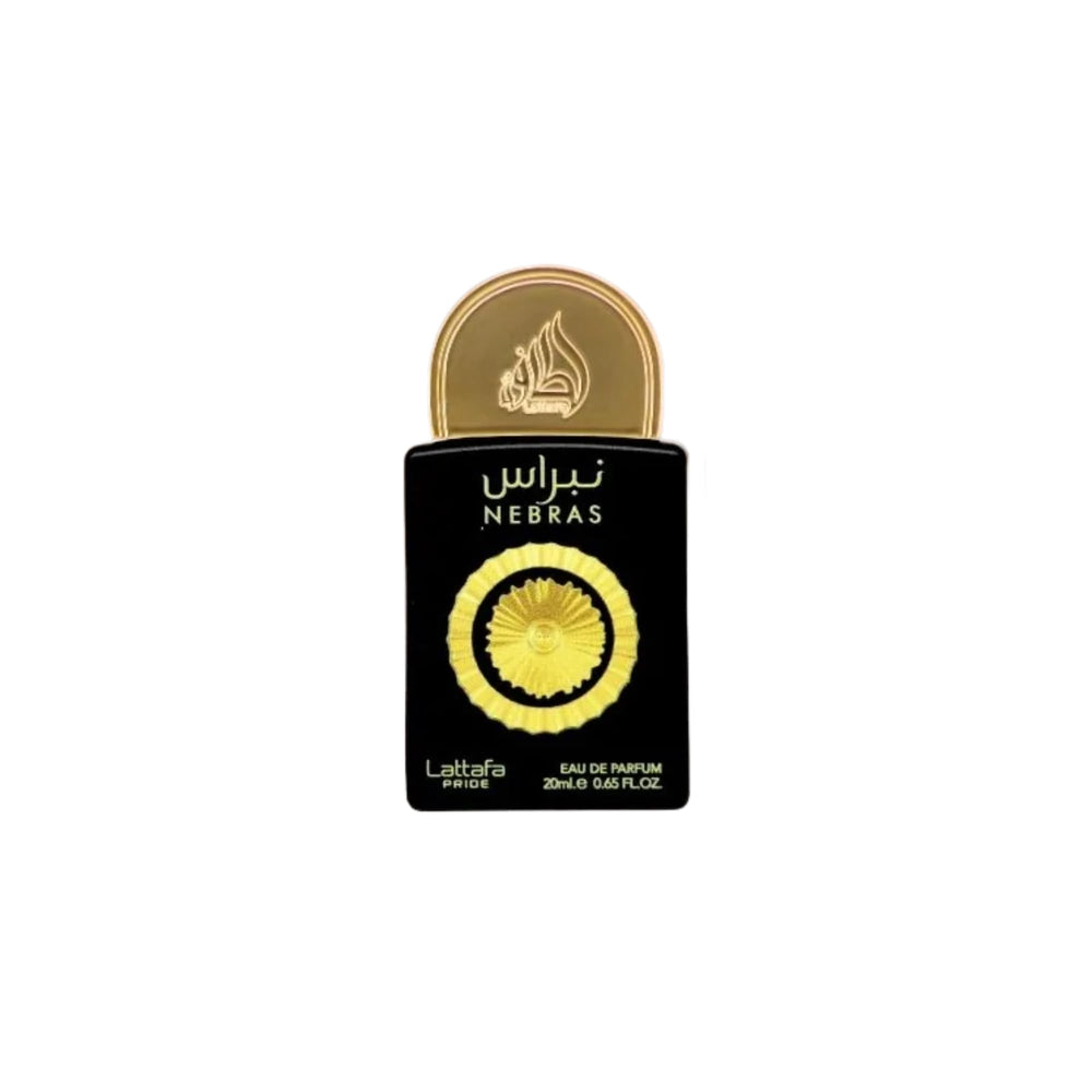 Lattafa Pride Arte del Universo en frasco 20 ml, fragancia envolvente.