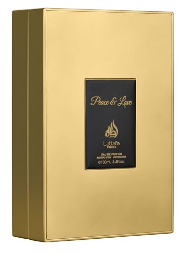 Lattafa Pride Peace & Love packaging, elegant presentation for special occasions