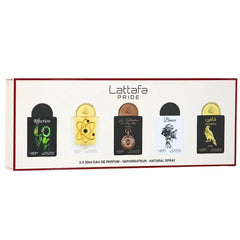 Lattafa Pride Set frascos Afecto: aroma suave para uso diario.