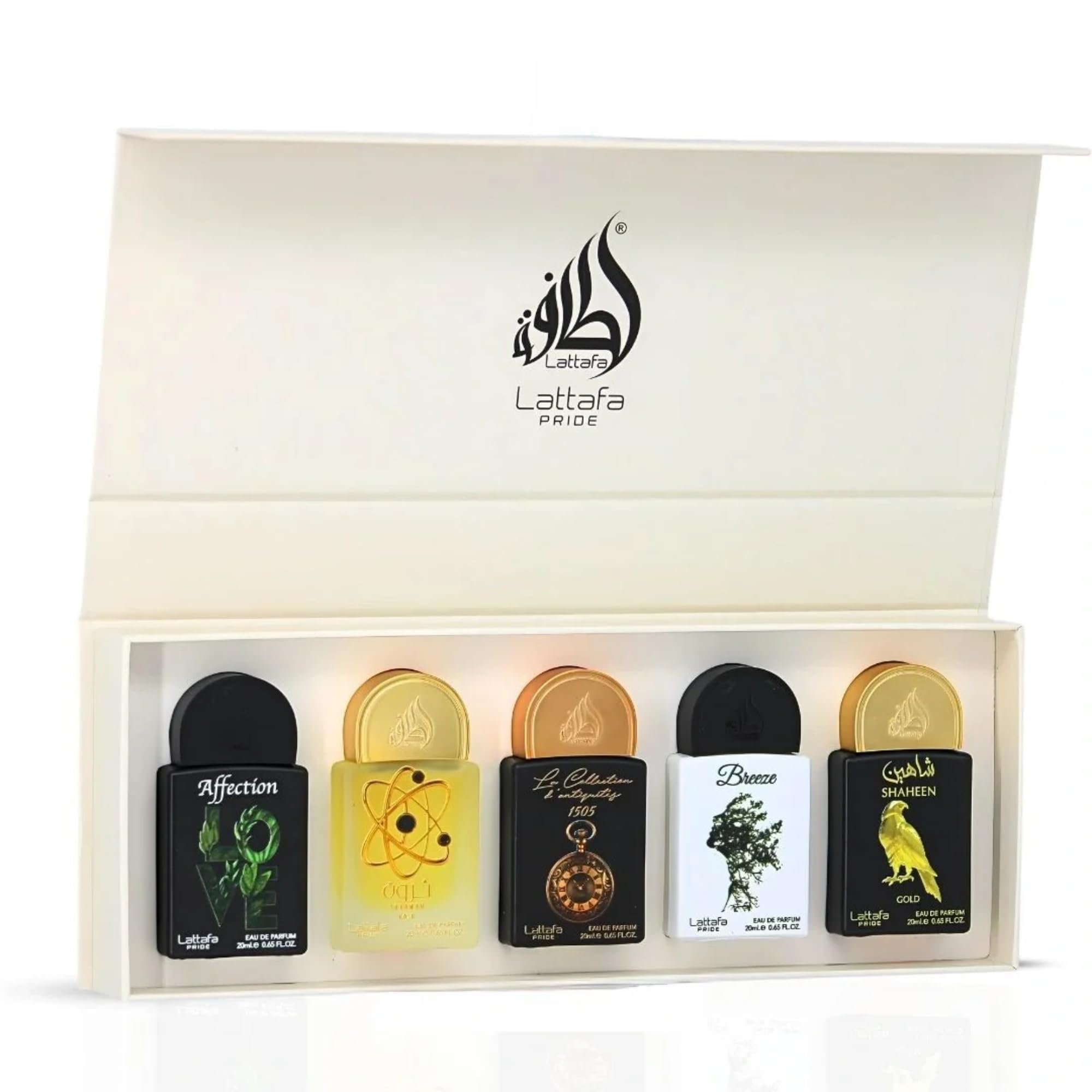 Lattafa Pride Set frascos Tharwah Oro: opción elegante para eventos nocturnos.