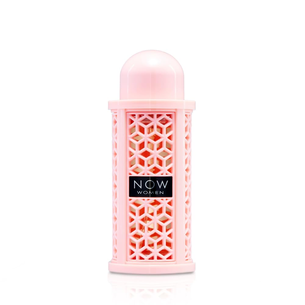 Botella elegante de Lattafa RAVE NOW para realzar tu estilo diario.