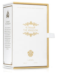 Lattafa Reino: notas de corazón con tabaco, vainilla y flor de azahar.