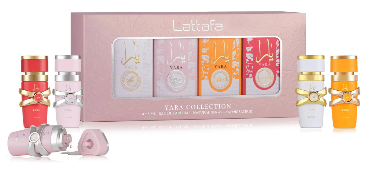 Lattafa Yara Candy, botellita de 5 ml, aroma dulce para uso diario y regalo.