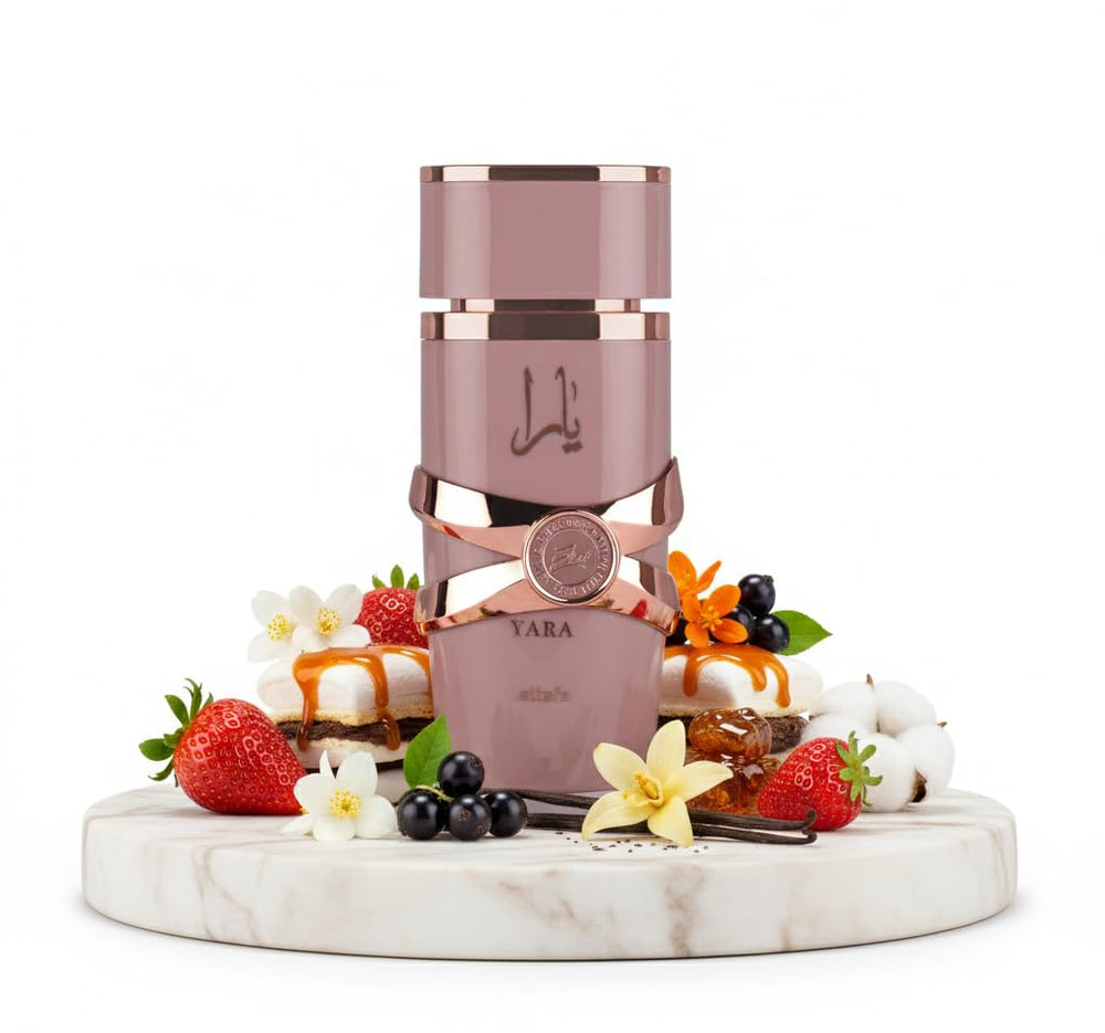 Lattafa Yara Elixir: corazón floral, ideal para cena romántica.