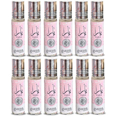 Lattafa Yara Roll-On, bote 10 ml, aroma duradero para uso diario.