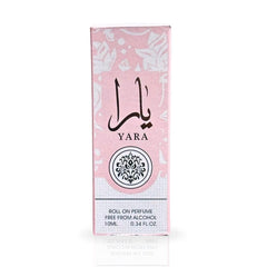 Lattafa Yara Roll-On con etiqueta de lujo para momentos especiales.