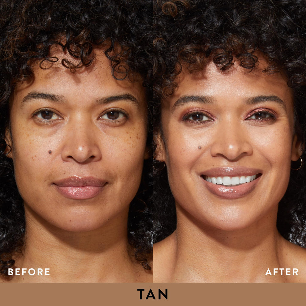 Acabado satinado en base Balance-N-Glow para piel suave