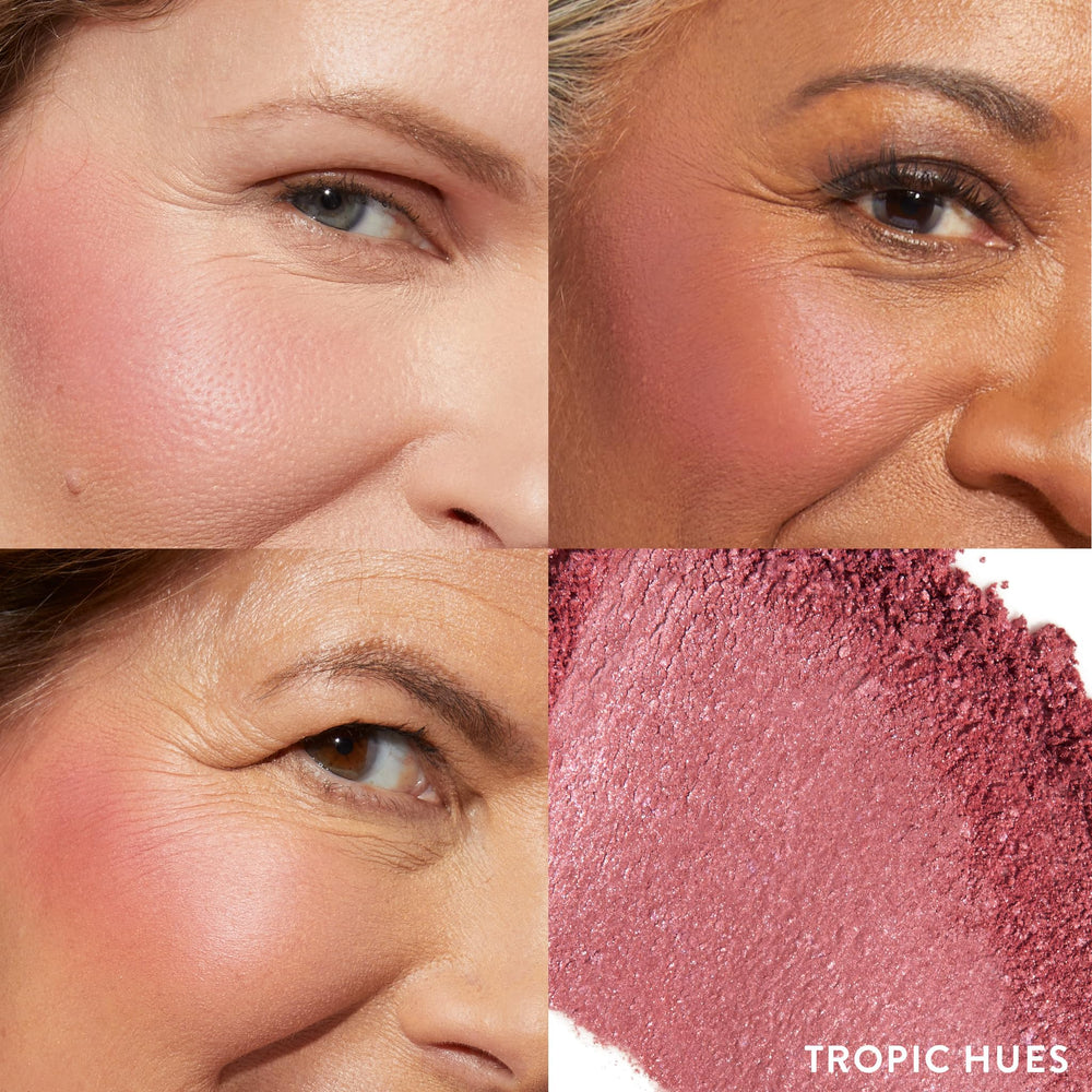 Laura Geller New York Blush aplicación en las mejillas para un acabado natural