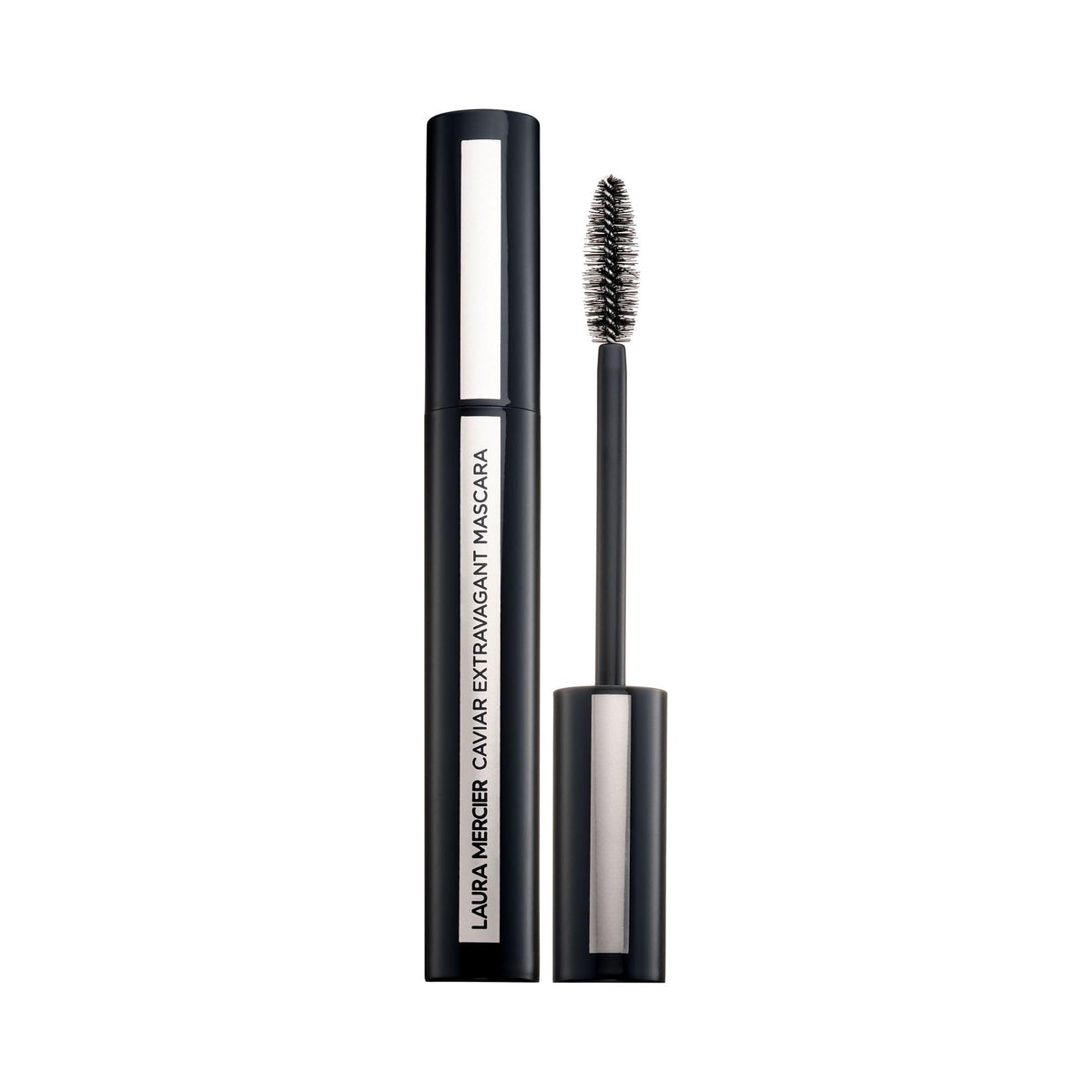 Laura Mercier Caviar Extravagant Mascara: envase exterior elegante para empezar tu rutina de maquillaje.