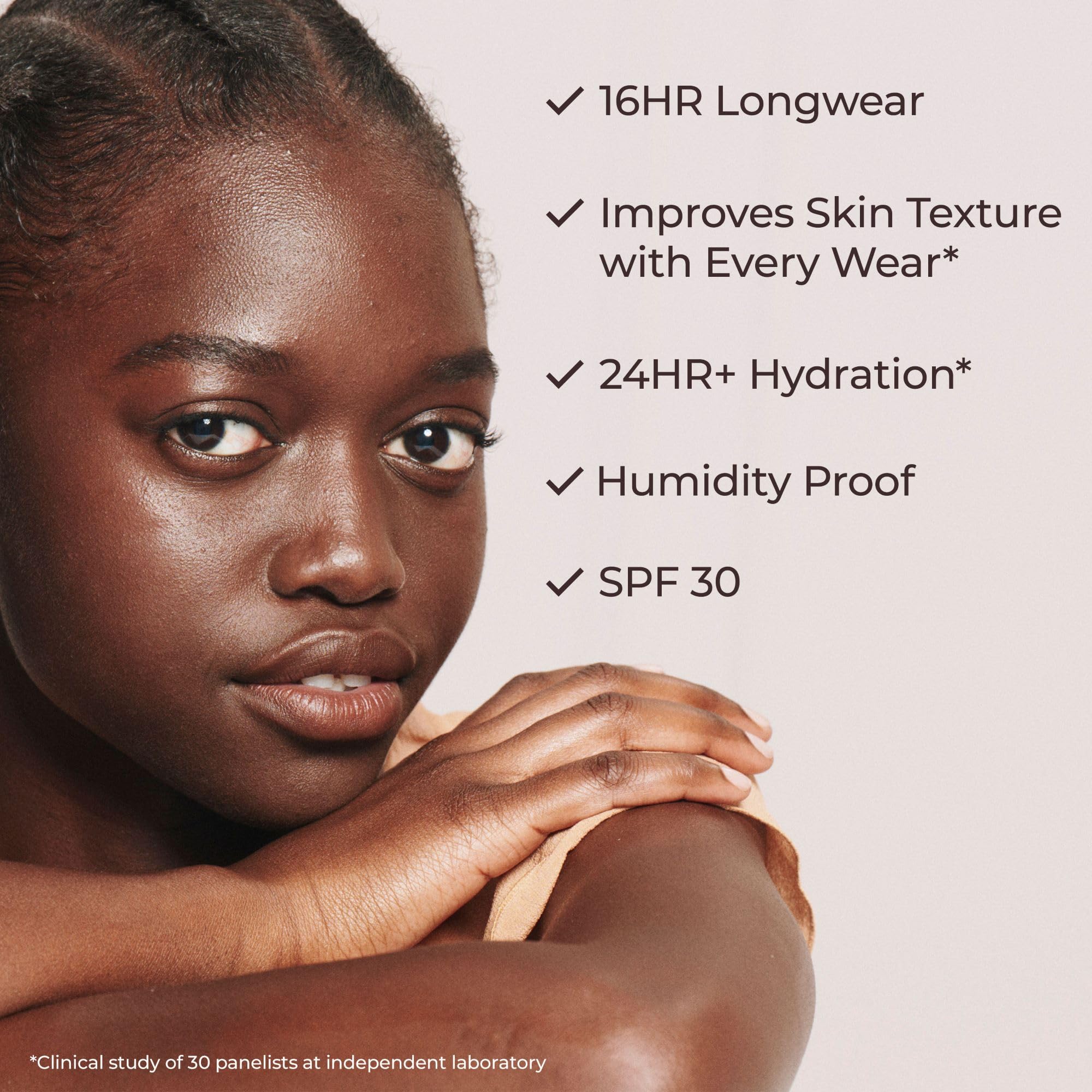 Laura Mercier hidratante tintado, cobertura ajustable para uso diario.