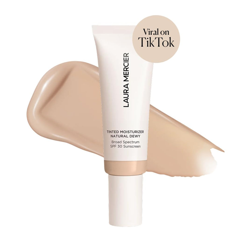 Laura Mercier hidratante tintado, cobertura sutil para un look natural.