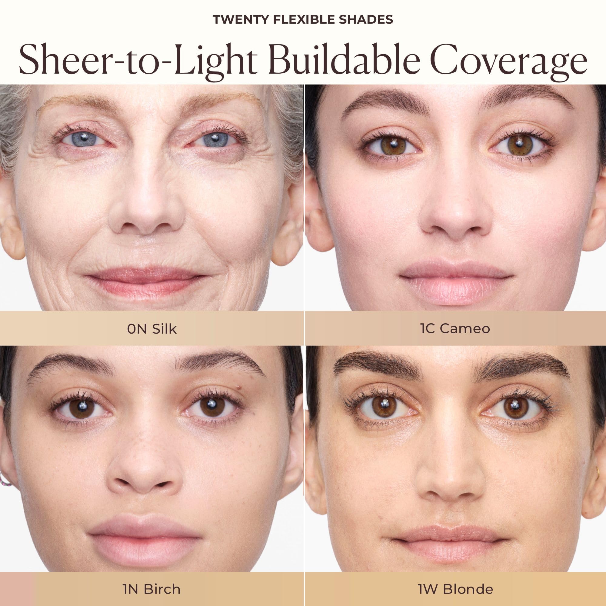 Laura Mercier hidratante tintado, acabado ligero resistente a la humedad.