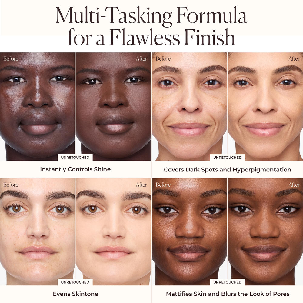 Laura Mercier fórmula no comedogénica probada por dermatólogos.