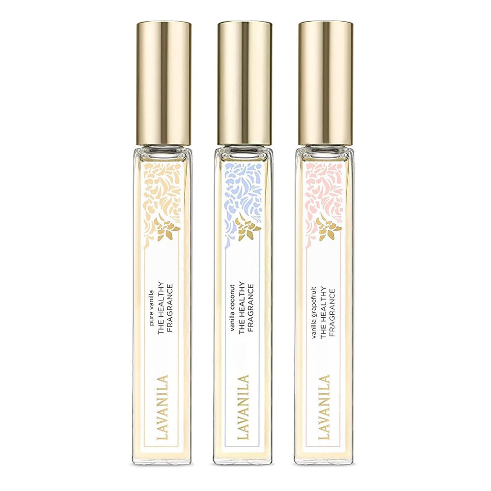 Lavanila Vanilla Coco, aplicador rodillo elegante para fragancia diaria.