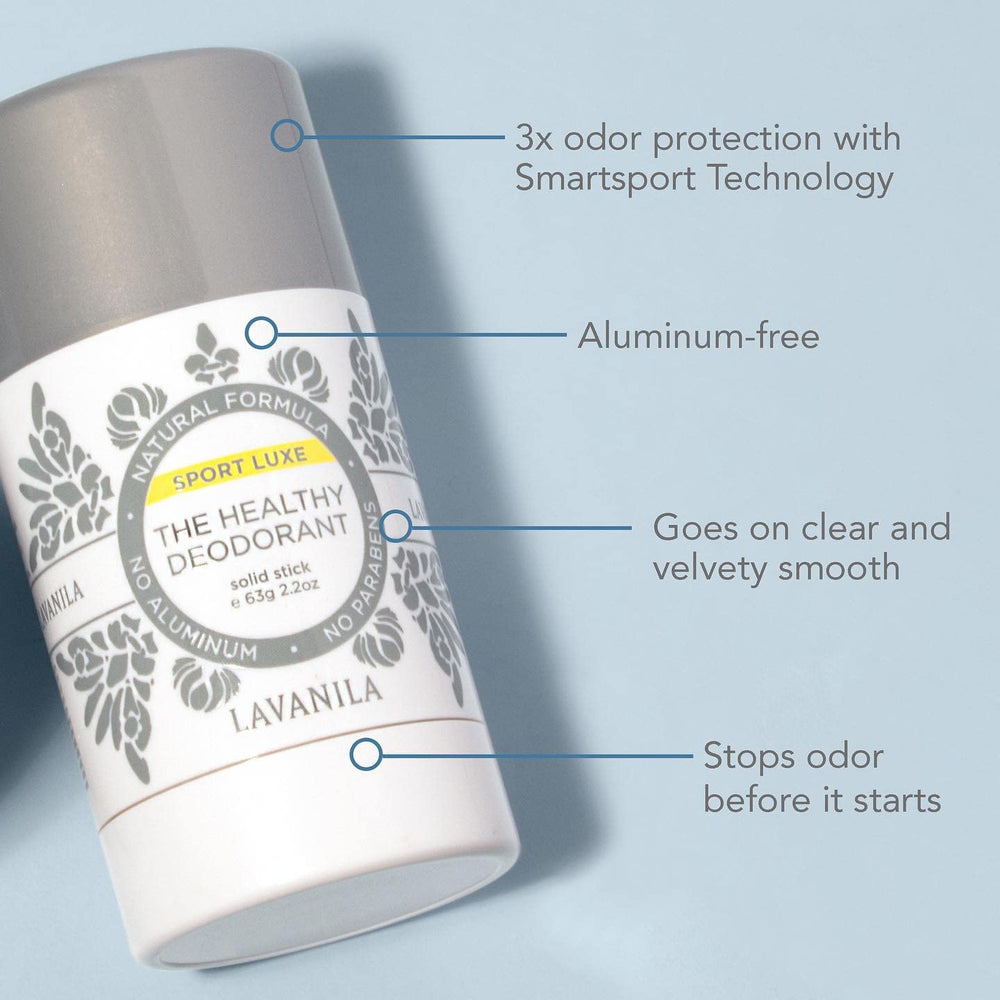 Lavanila Sport Luxe, ingrédients naturels pour la peau.