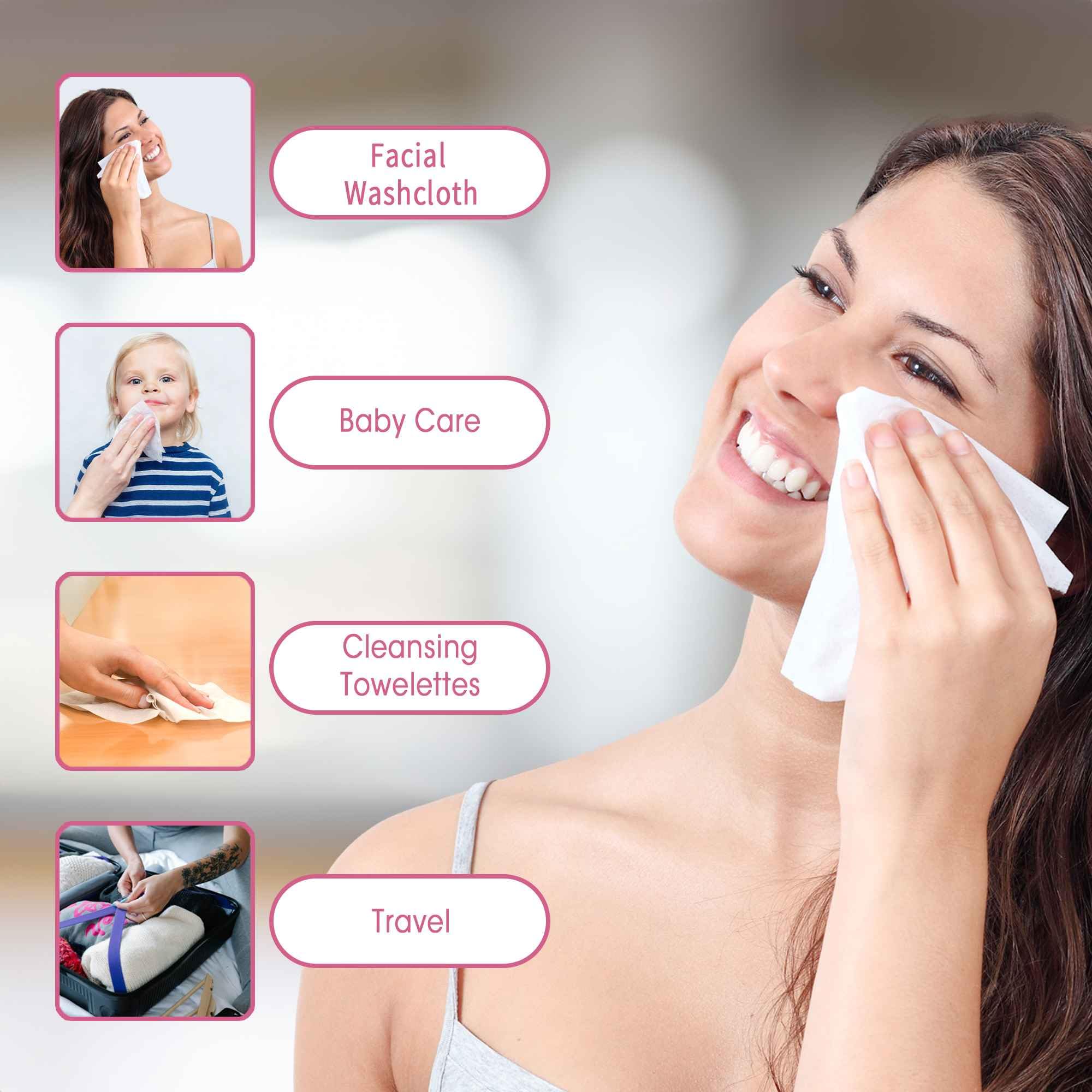 LAVDIK uso seco y húmedo para rostro, manos y limpieza ligera.